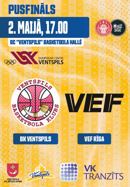 BK Ventspils - VEF Rīga. BK Ventspils mājas spēle