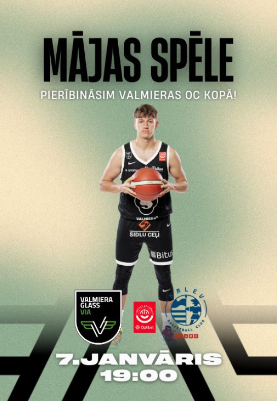 VALMIERA GLASS VIA : Kalev/Cramo. Optibet Latvijas  Igaunijas basketbola līgas mājas spēle