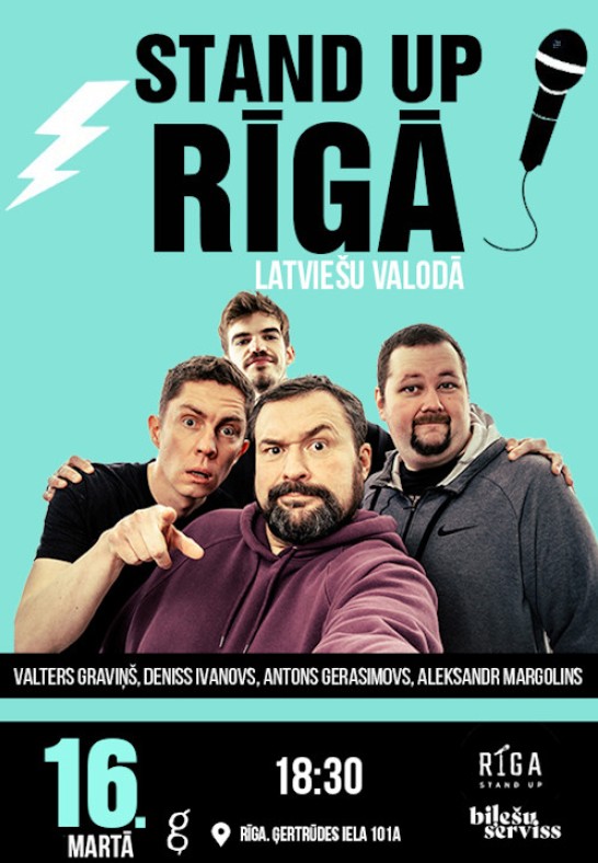 Riga Stand Up: koncerts latviešu valodā
