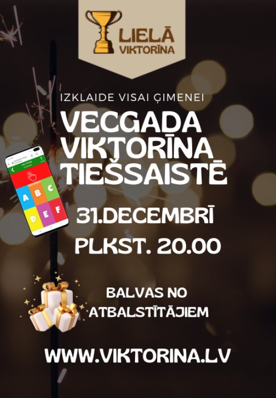 Vecgada viktorīna tiešsaistē