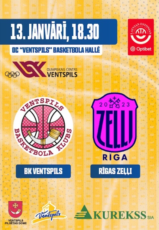 BK Ventspils - Rīgas Zeļļi. BK Ventspils mājas spēle