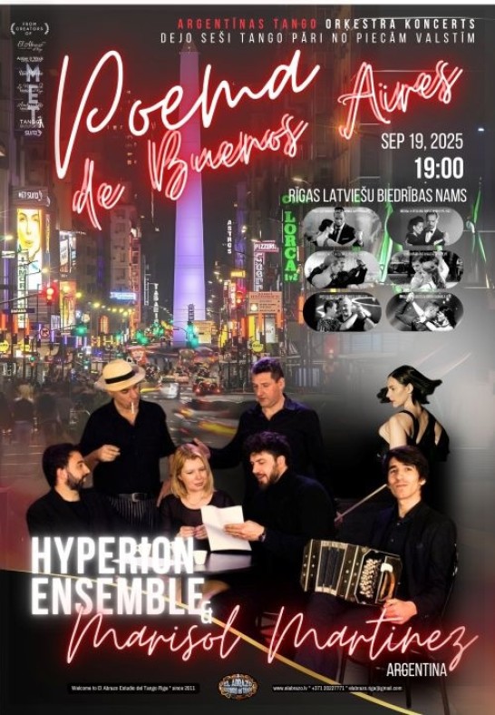Poema de Buenos Aires. Argentīnas tango.