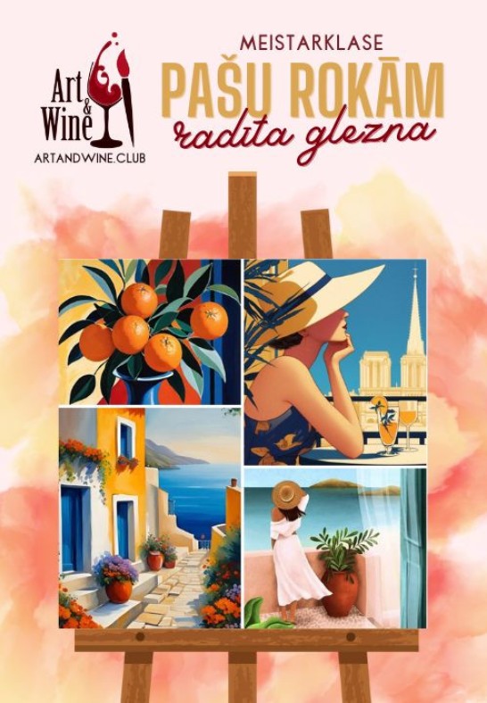Art&Wine radošā meistarklase: Zīmējam 'Krāsas'