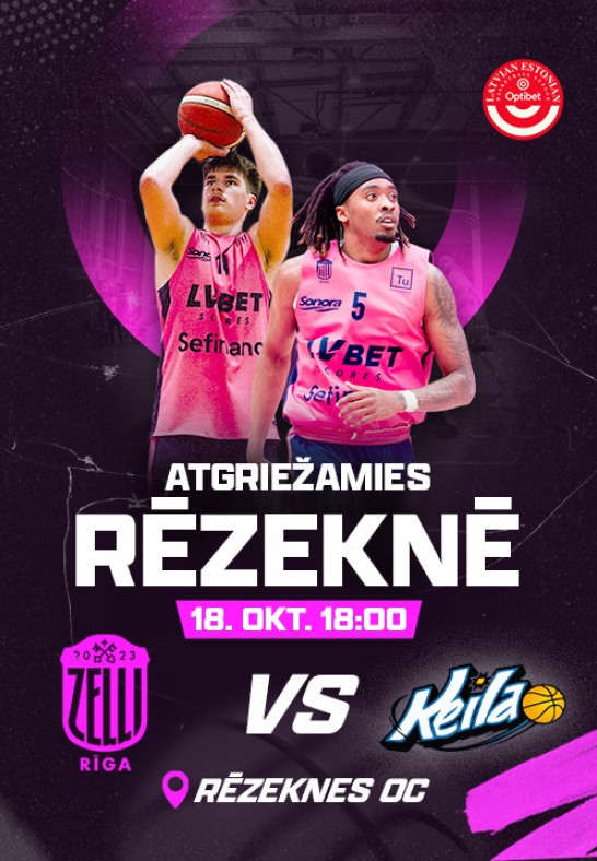 Rīgas Zeļļi vs Keila KK