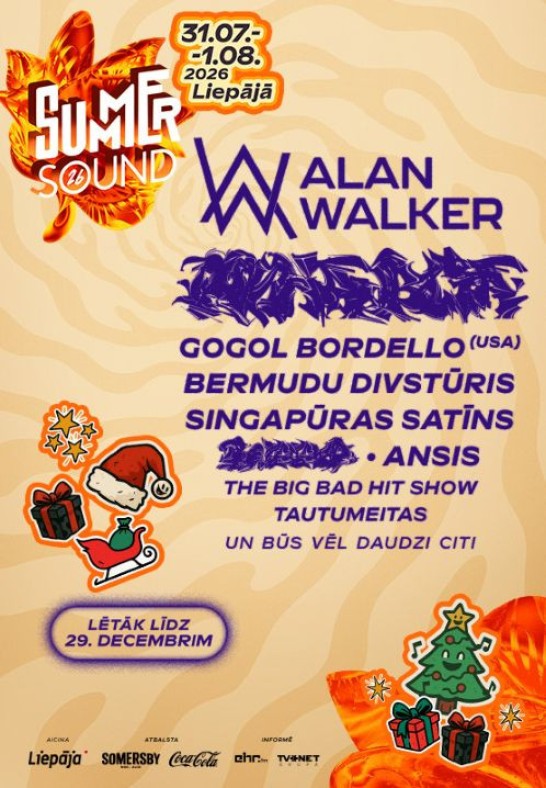 2 dienu biļete + telts vieta (2 day ticket + camping) - Summer Sound 2026