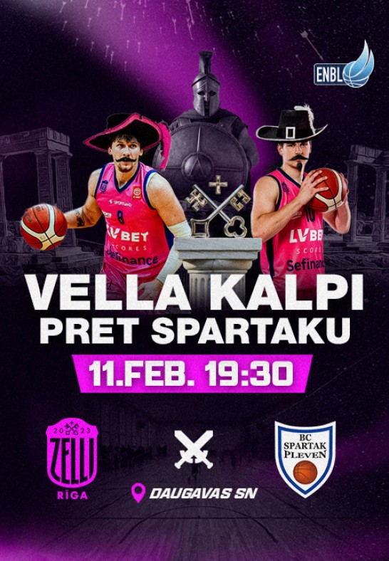 Vella Kalpi pret Spartaku: 'Rīgas Zeļļi' vs 'Spartak Pleven'