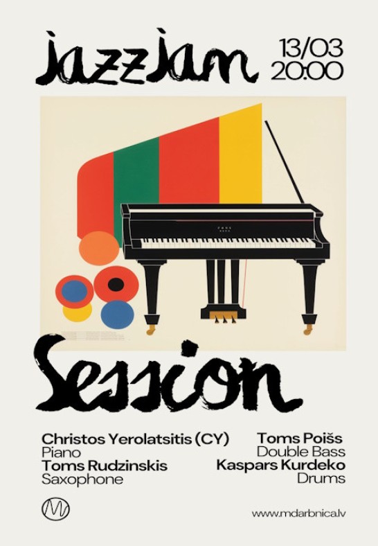 Jazz Jam Session | Jazz From Cyprus: Christos Yerolatsitis @M/Darbnīca