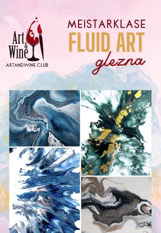 Art&Wine radošā meistarklase: Fluid Art